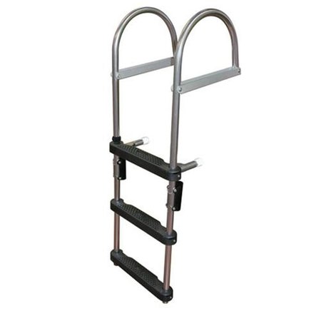 JIF MARINE 3 Step Pontoon Transom Boarding Ladder EPZ3